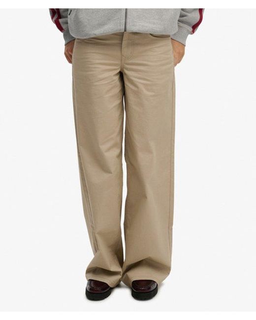 Superdry Gray & Co Mid Rise baggy Chino