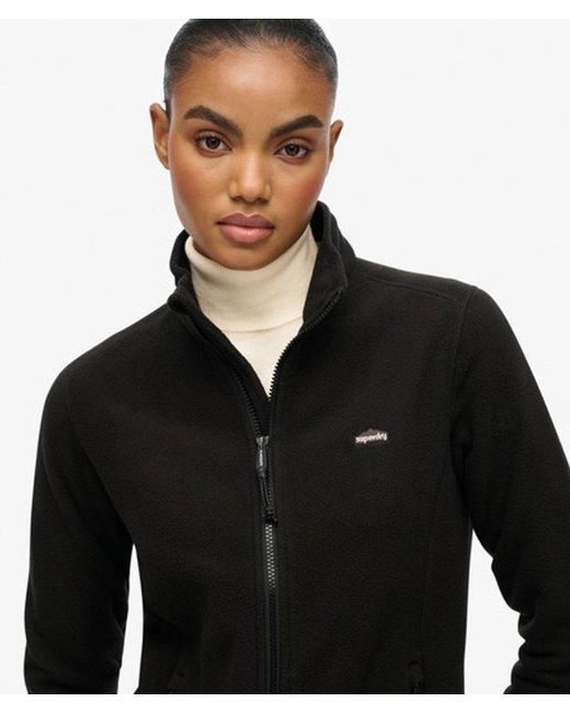 Superdry Black & Co Polar Fleece Full Zip Jacket