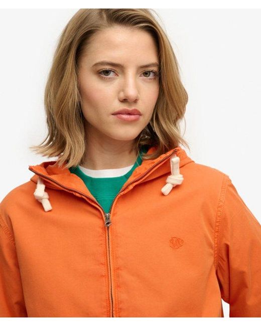 Superdry Orange & Co Hooded Washed Twill Jacket