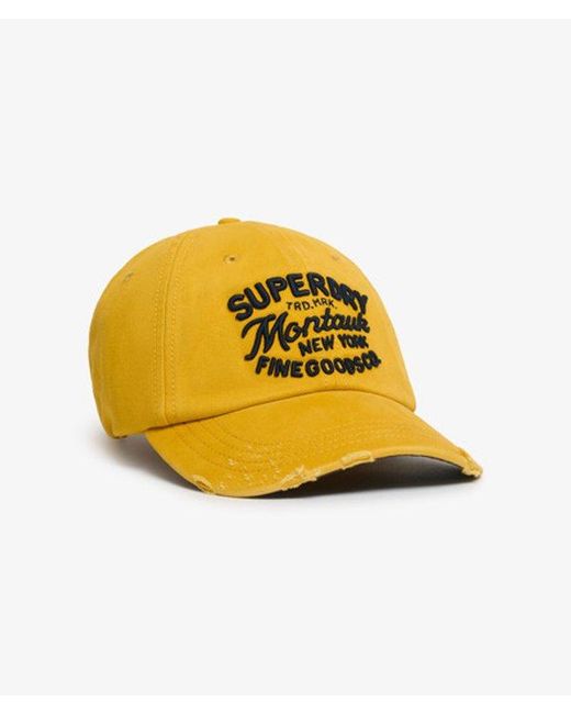 Superdry Yellow & Co Vintage Applique Baseball Cap
