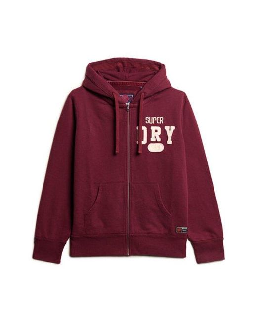 Superdry Embroidered Vintage Athletic Zip Hoodie for men