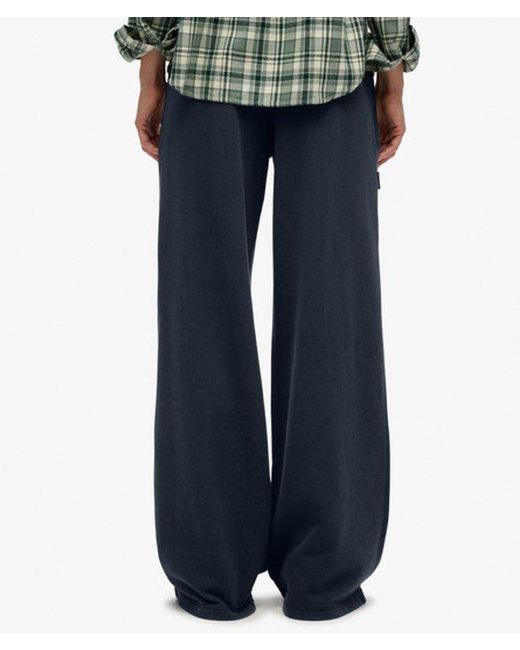 Superdry Blue & Co Athletic Essentials Logo Garment Dyed joggers