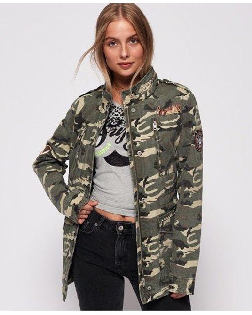Superdry Brown Rookie Cascade Jacket Light Camo