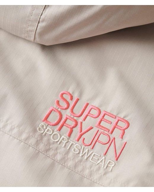 Superdry Natural & Co Hooded Embroidered Sd Windbreaker Jacket