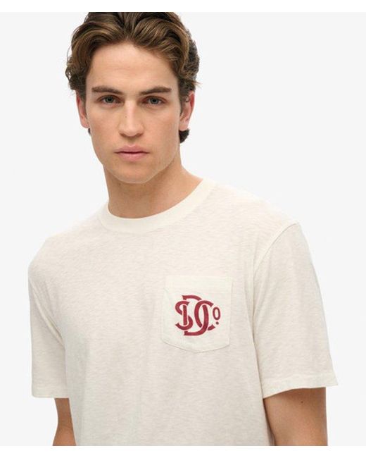 Superdry The Merchant Store - Grafisch T-shirt in het White voor heren