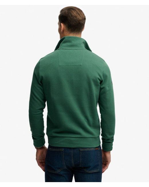 Superdry Green & Co Essential Pique Half Zip for men