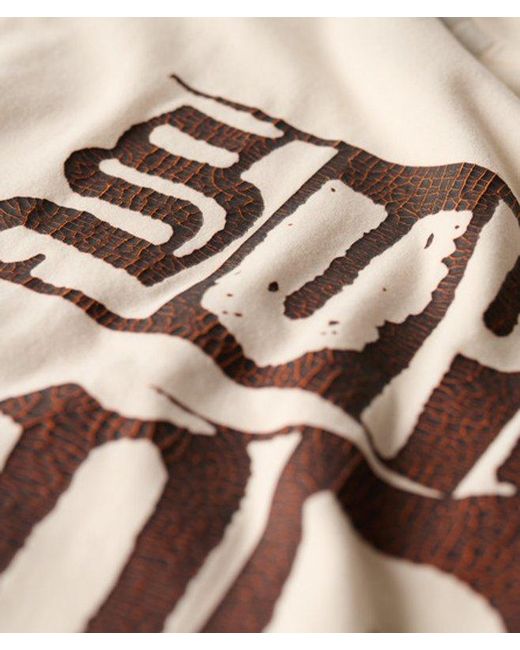 Superdry White & Co Lo-fi Punk Graphic Loose T-shirt for men