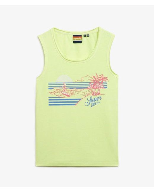Superdry Green & Co Outdoor Stripe Scoop Neck Tank Top