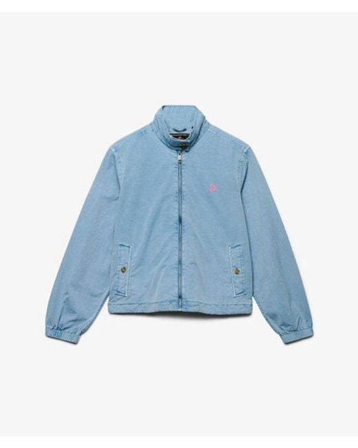 Superdry Blue & Co Cotton Harrington Jacket