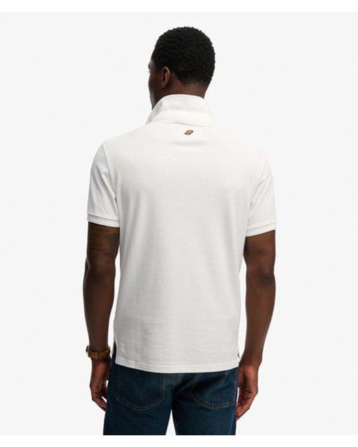 Superdry White & Co Classic Pique Polo Shirt for men