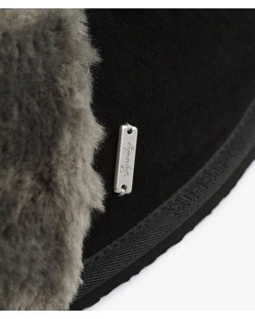Superdry Black & Co Mule Slipper