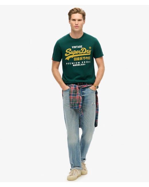 Superdry Green & Co Duo Vintage Logo T-shirt for men