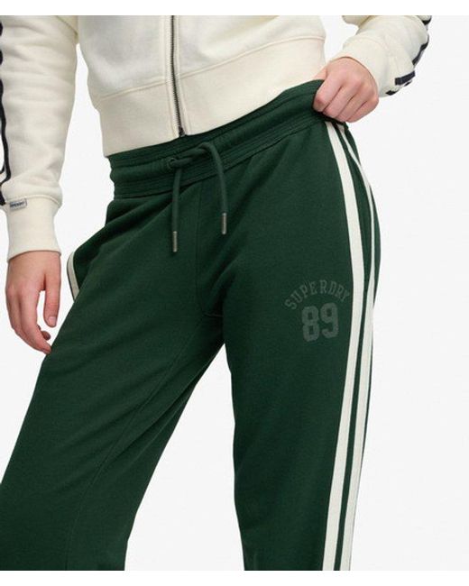 Superdry White & Co Athletic Essentials Stripe Flare joggers