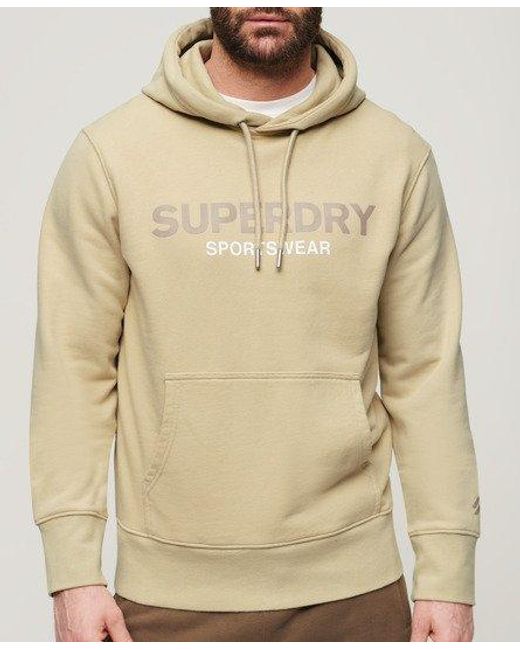 Superdry Natural Sportswear Logo Loose Fit Hoodie for men