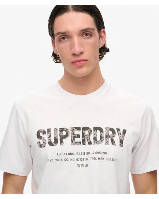 Superdry White & Co Utility Sport Logo Loose T-shirt for men