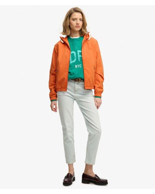 Superdry Orange & Co Hooded Washed Twill Jacket