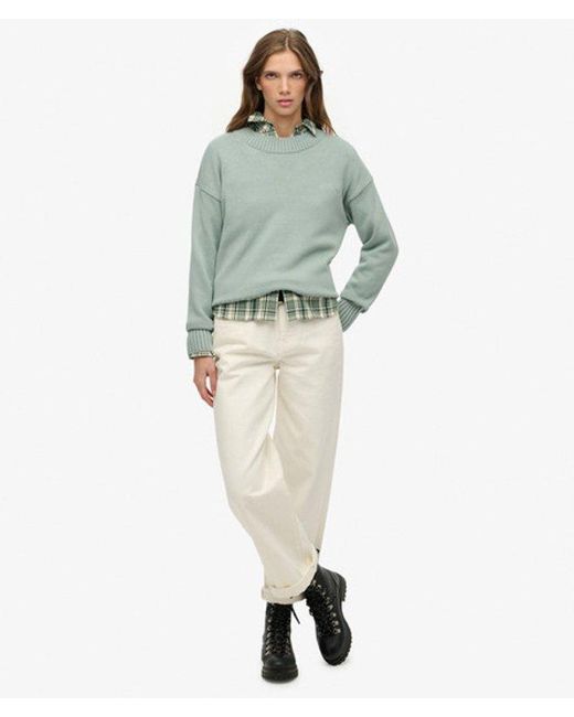 Superdry Green & Co Essential Crew Neckline Jumper