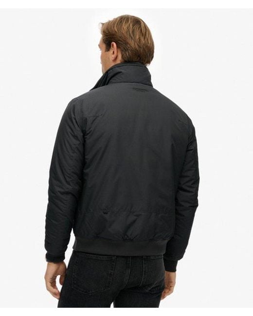 Superdry Black City Harrington Jacket for men