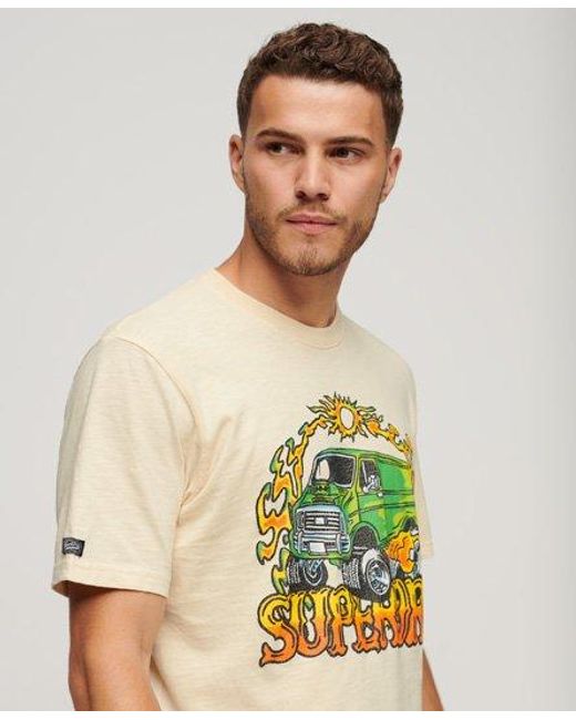 Superdry Green Motor Retro Graphic T-shirt for men