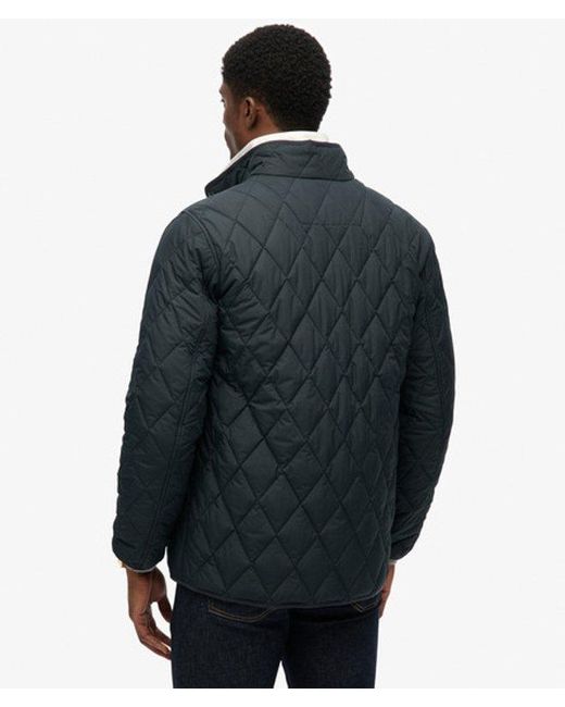 Superdry Blue & Co Quilted Estate Jacket for men