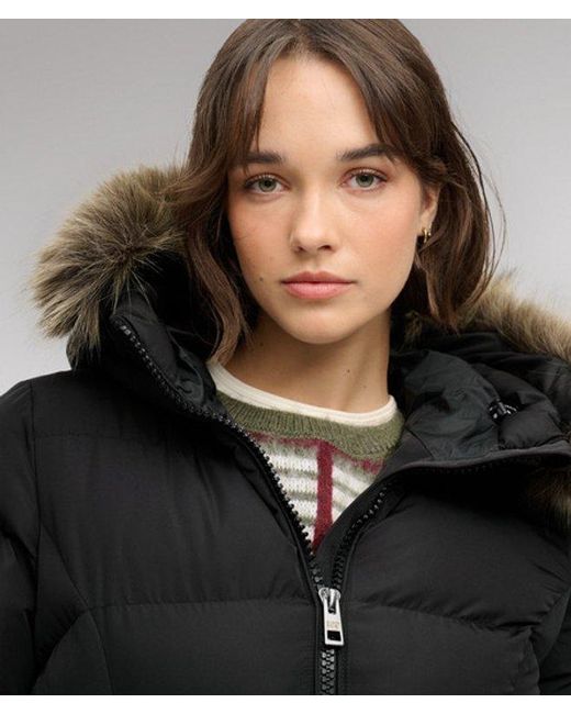 Superdry Black & Co Fuji Belted Puffer Jacket