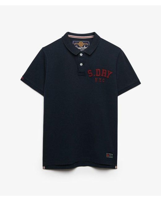 Superdry Blue & Co Vintage Athletic Polo Shirt for men