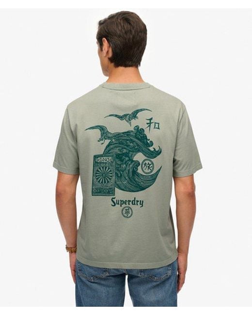 Superdry Gray & Co Tokyo Narrative Loose T-shirt for men