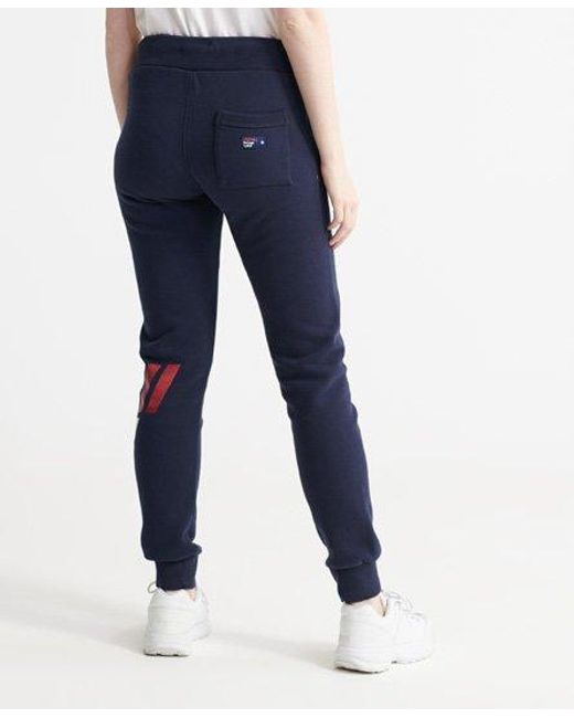 Superdry Blue Super Wrap Joggers Deep