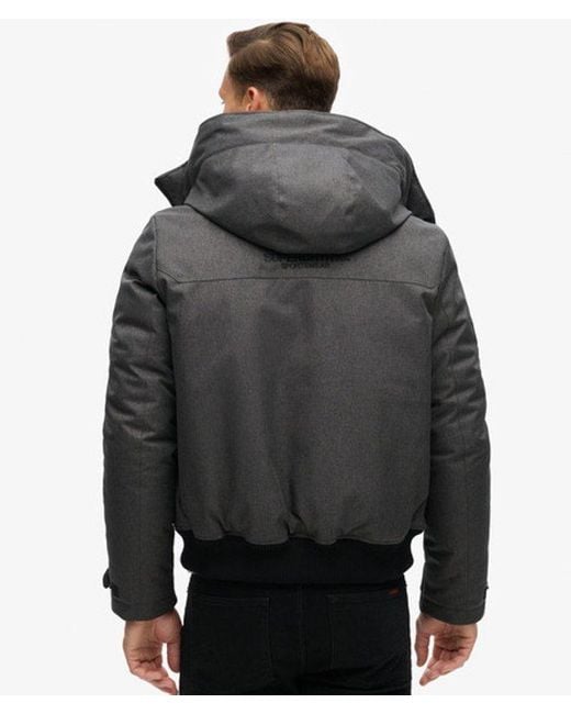 Superdry Gray & Co City Tweed Padded Bomber Jacket for men