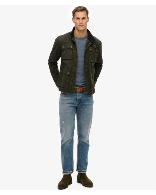 Superdry Black & Co The Merchant Store - Wax Racer Jacket for men