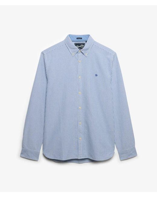 Superdry White & Co Preppy Oxford Long Sleeve Shirt for men