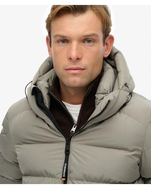 Superdry Green & Co Hooded Sports Puffer Jacket for men