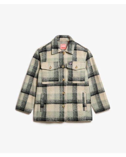Superdry Green Heavyweight Unlined Overshirt