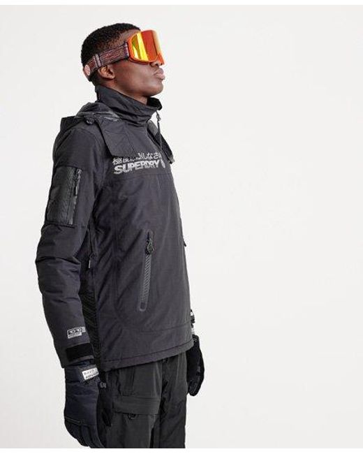 Superdry Snow Rescue Overhead Jacket in Black for Men - Lyst