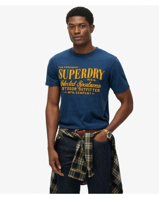 Superdry Blue & Co Outdoor Supply Company Relaxed T-shirt for men