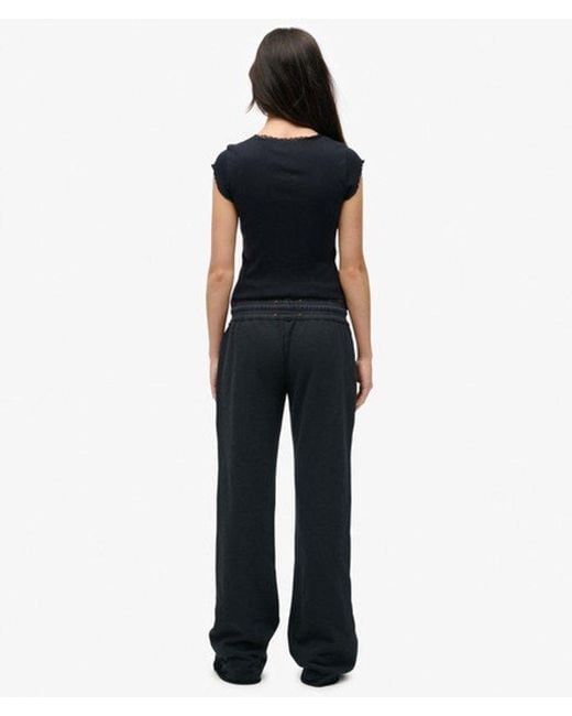 Superdry Athletic Print Flare joggingbroek in het Black