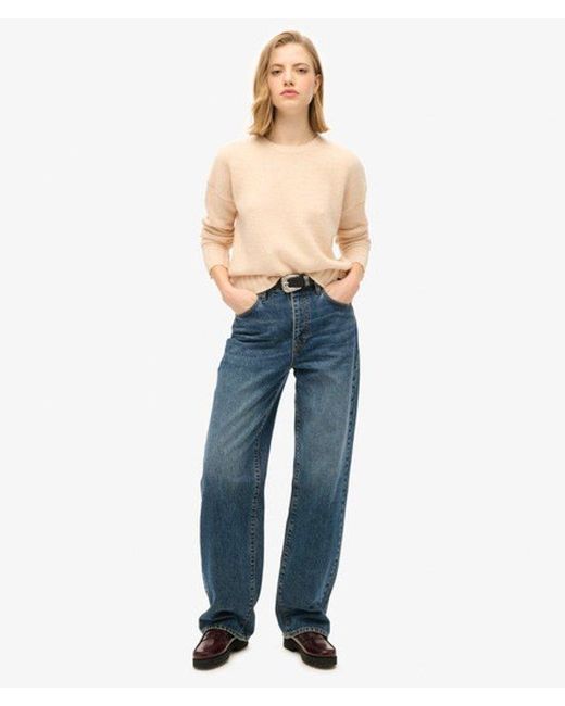 Superdry Blue Essential Crew Neck Jumper