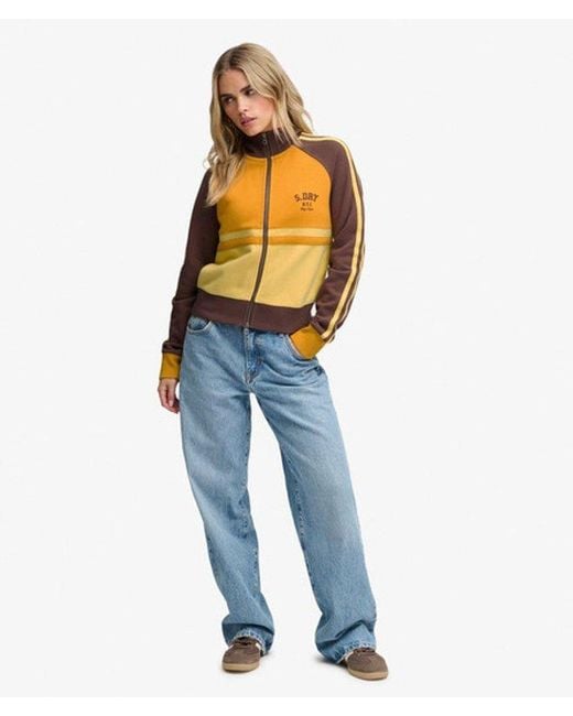 Superdry Metallic & Co Cult Zip Through Track Top