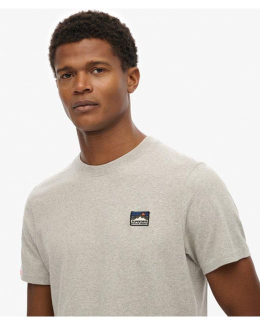 Superdry Brown & Co Great Outdoors Embroidered Relaxed T-shirt for men