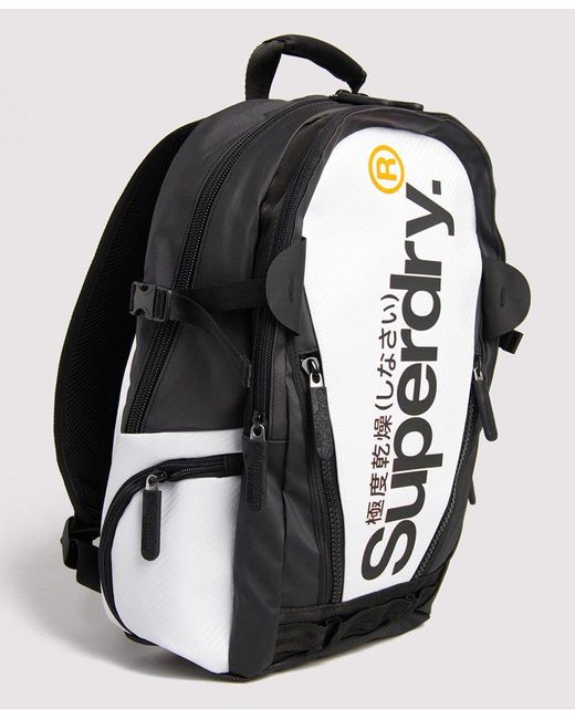 Superdry White Tarp Backpack in Black for Men | Lyst