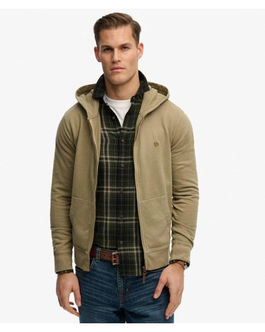 Superdry Green & Co Classic Essential Zip Hoodie for men
