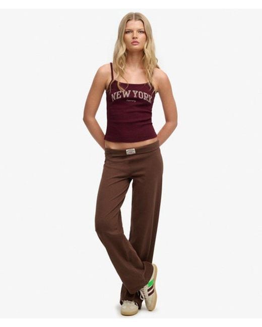Superdry Red & Co Athletic Essentials Graphic Print Cami Top