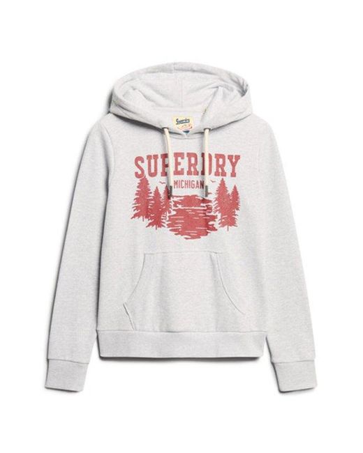 Superdry White & Co Lo-fi Outdoor Graphic Hoodie