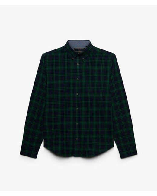 Superdry Blue & Co Long Sleeve Cotton Lumberjack Shirt for men