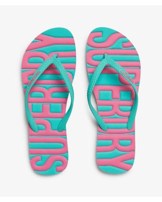 Superdry Blue & Co Vintage Flip Flops