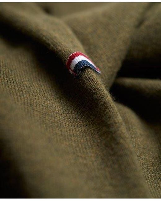 Superdry Green Label Crew Neck Jumper Pine for men