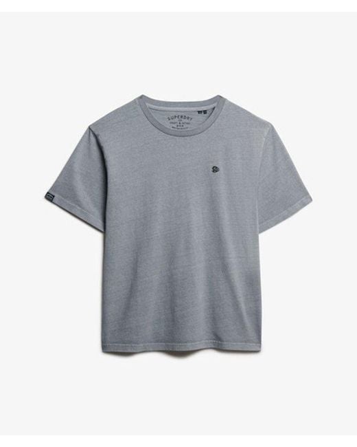 Superdry Gray Essentials Relaxed T-Shirt for men