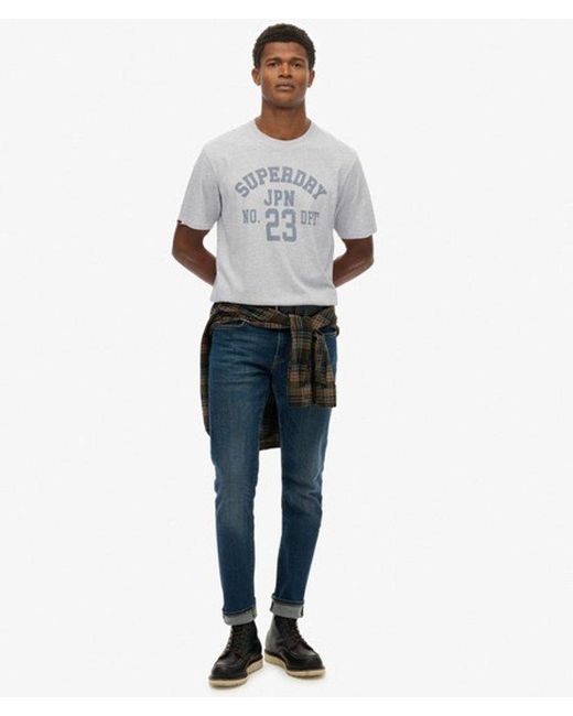 Superdry Gray & Co Vintage Athletic Essential Graphic T-shirt for men