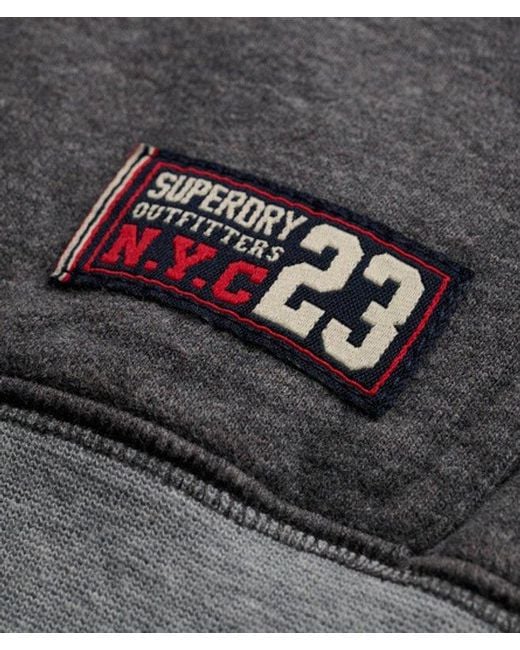 Superdry Gray Sd & Co. Zip Through Hoodie for men