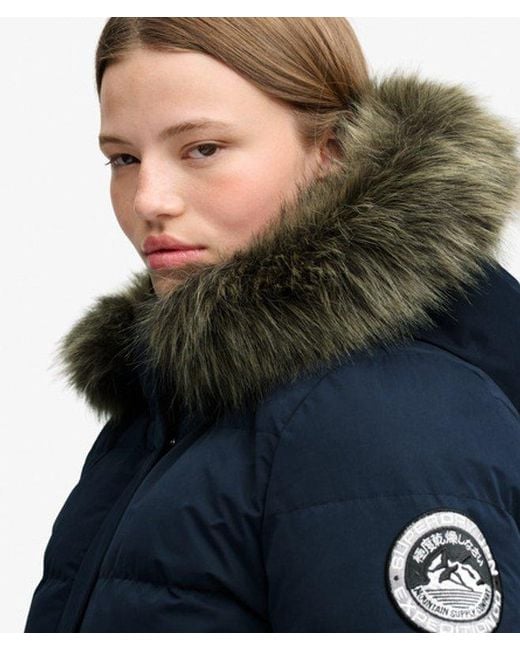 Superdry Blue Everest Ella Bomber Jacket